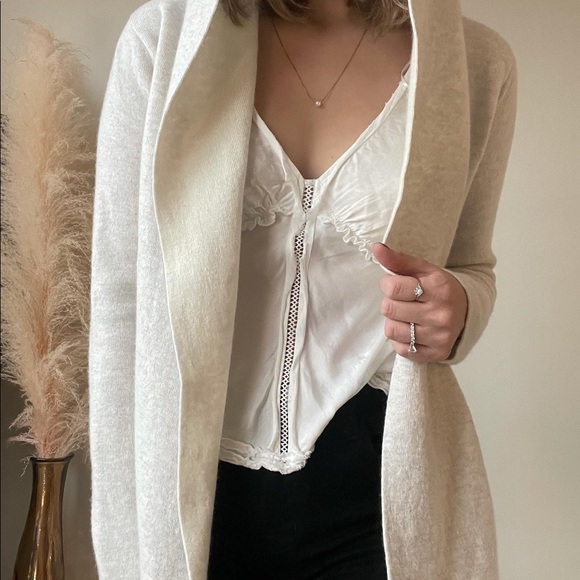 Club Monaco Sweaters - Club Monaco wool & cashmere hooded cardigan